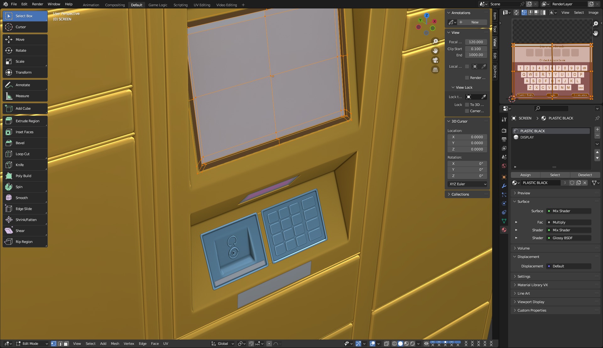 Parcel Locker 3D model_13