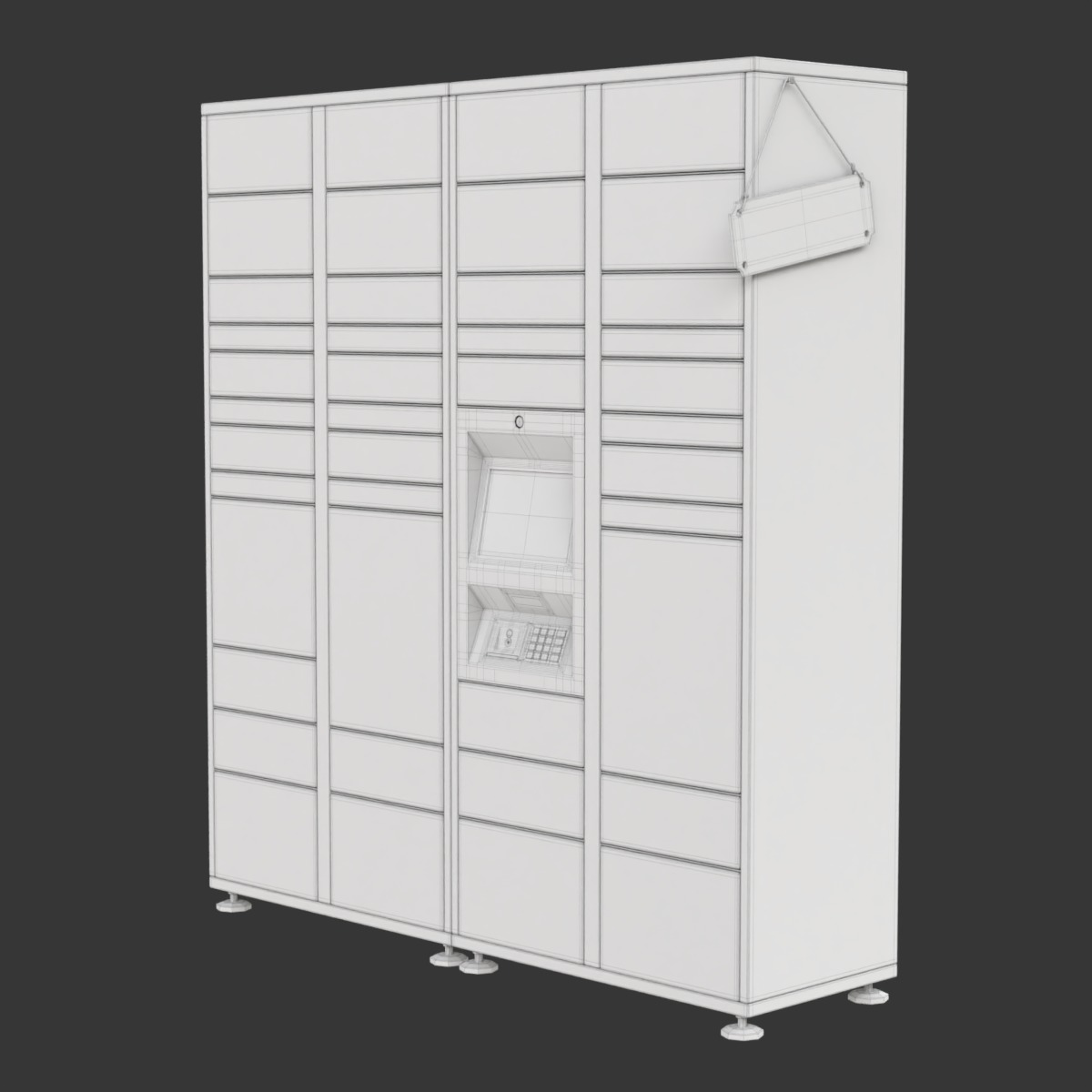 Parcel Locker 3D model_16