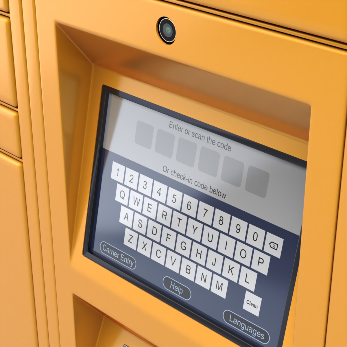 Parcel Locker 3D model_3