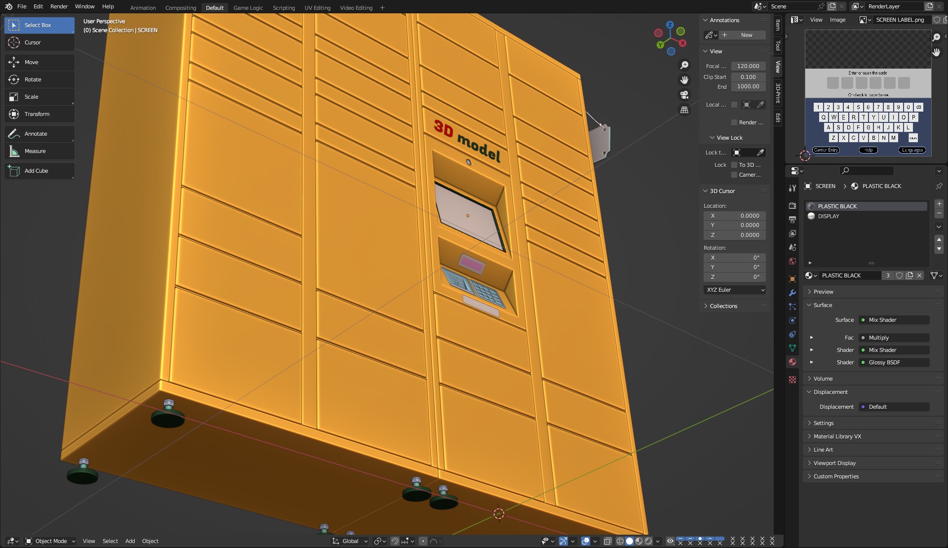 Parcel Locker 3D model_12