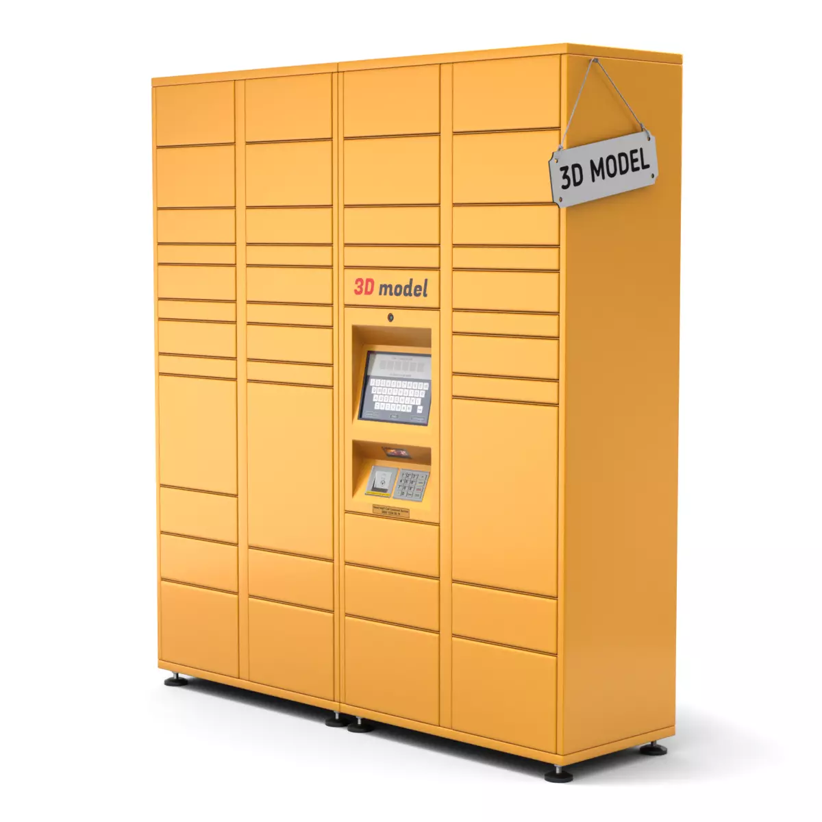 Parcel Locker 3D model_0