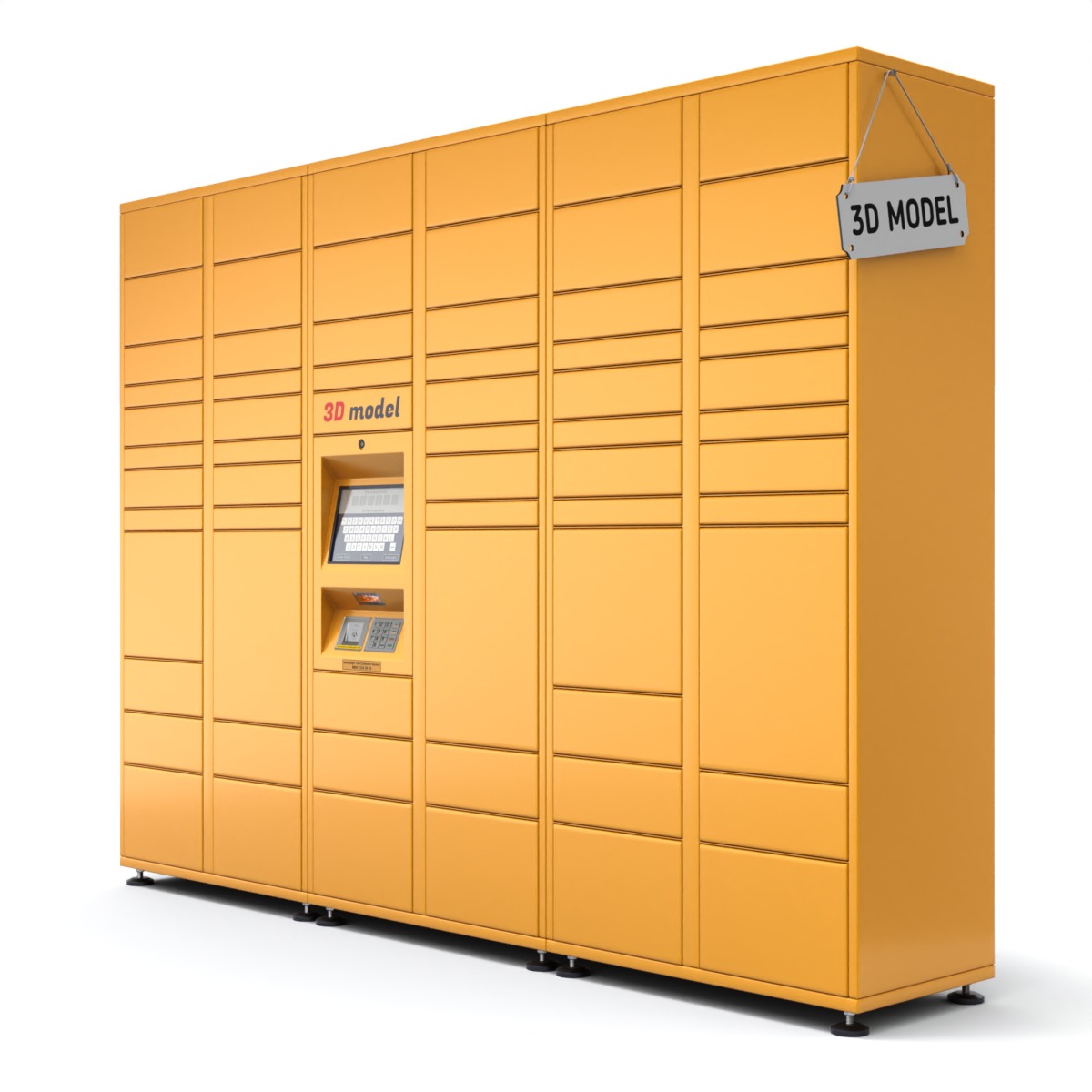Parcel Locker 3D model_8