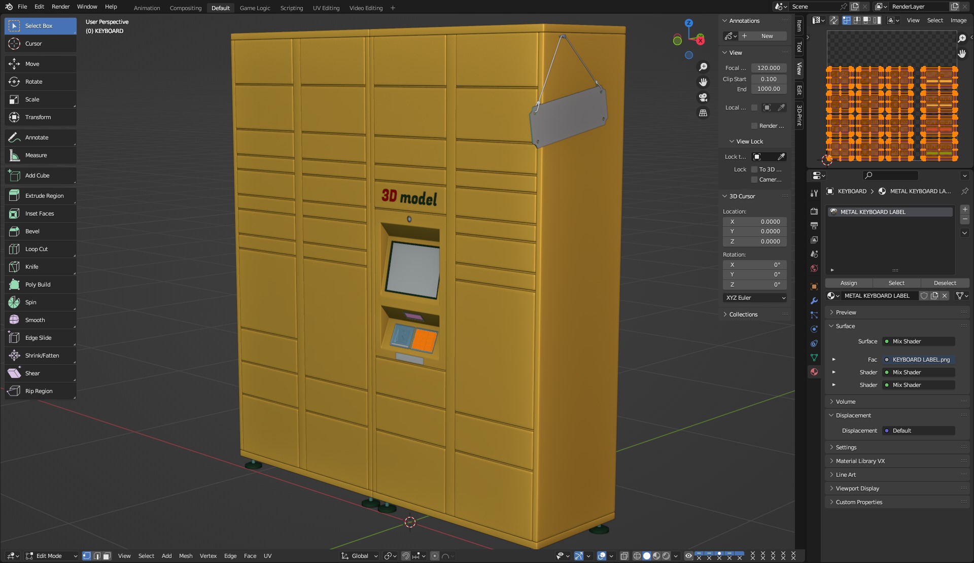 Parcel Locker 3D model_14