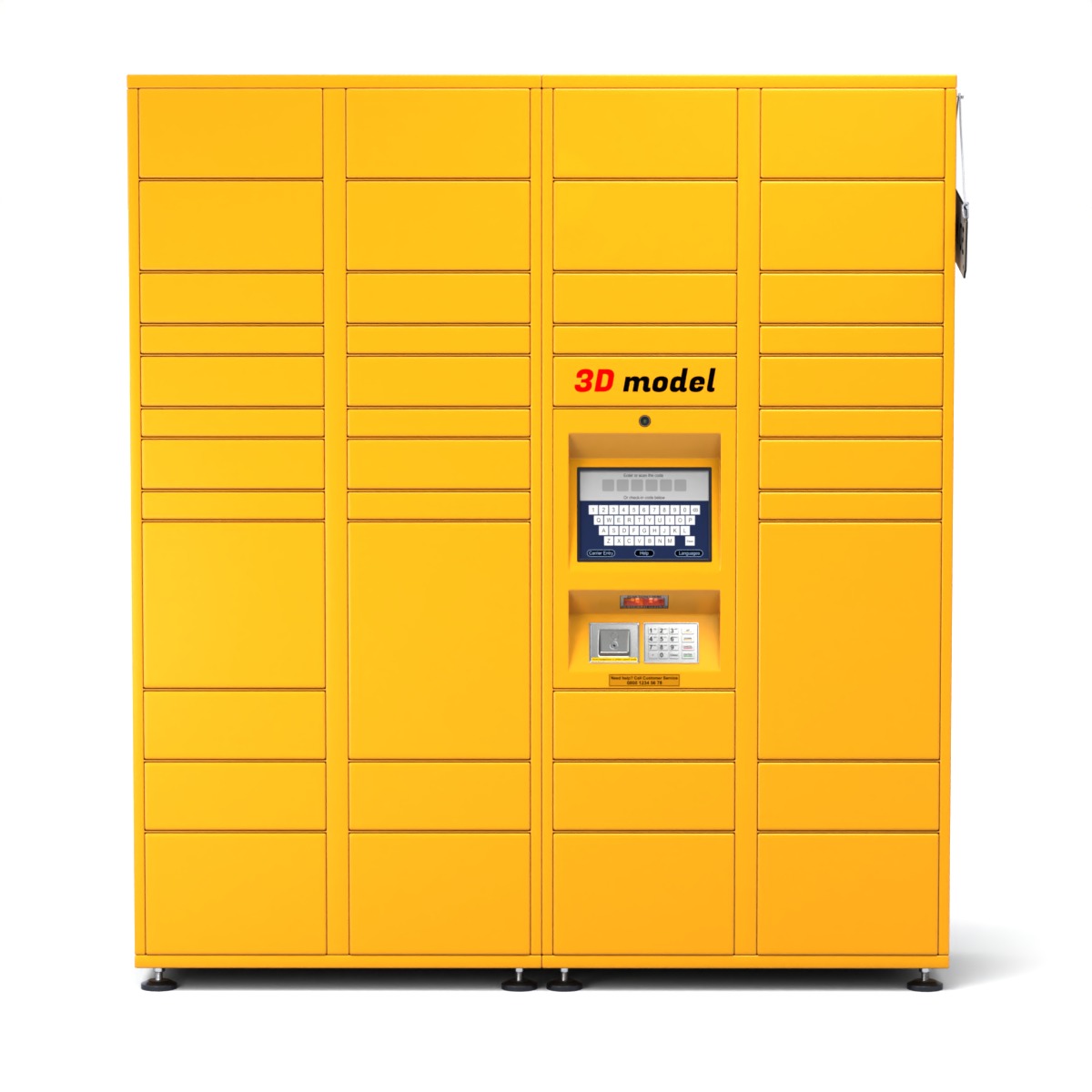 Parcel Locker 3D model_6