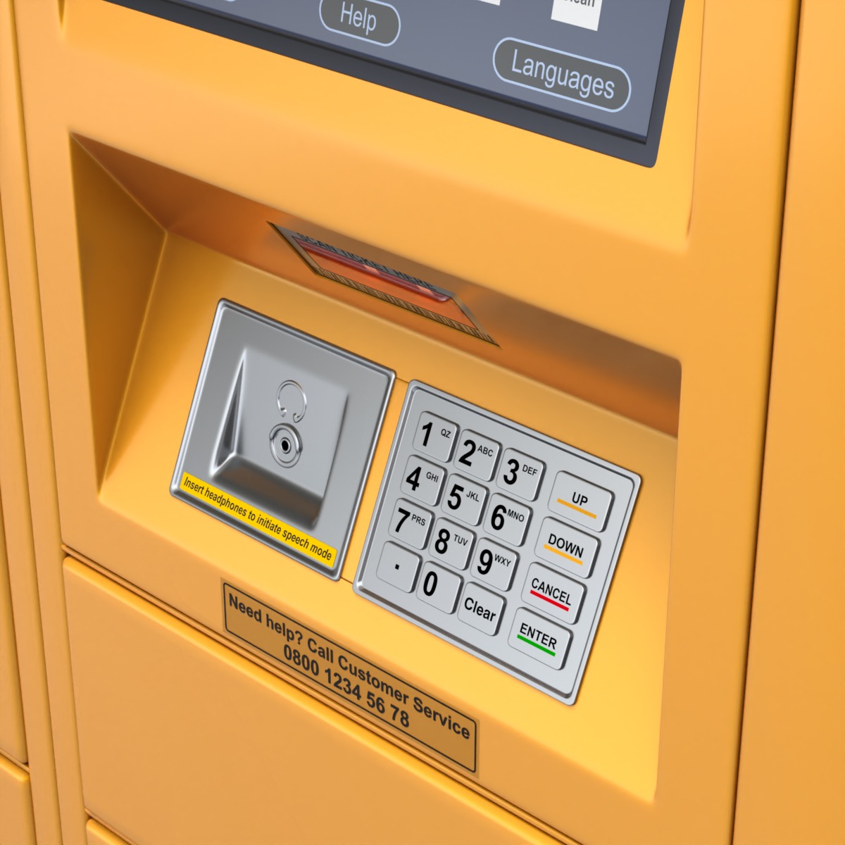 Parcel Locker 3D model_2