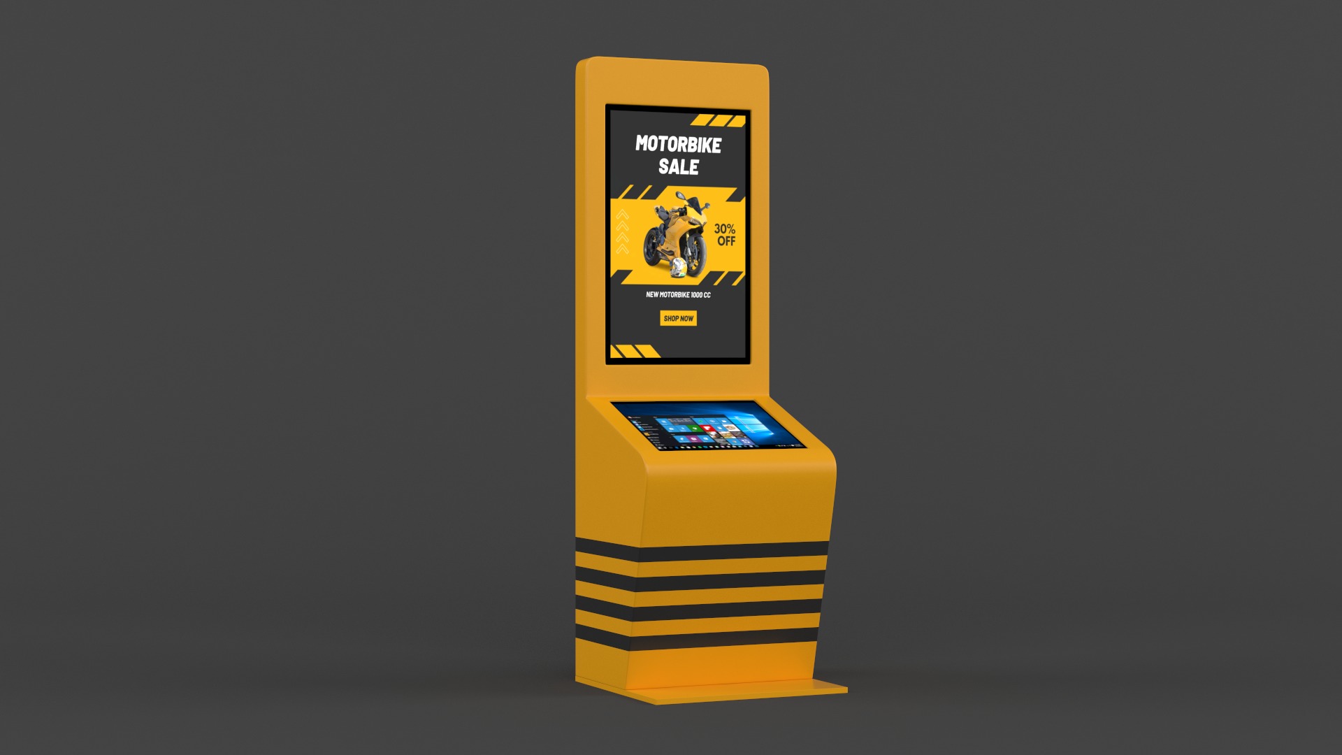 Electronic Kiosk 3D model_5