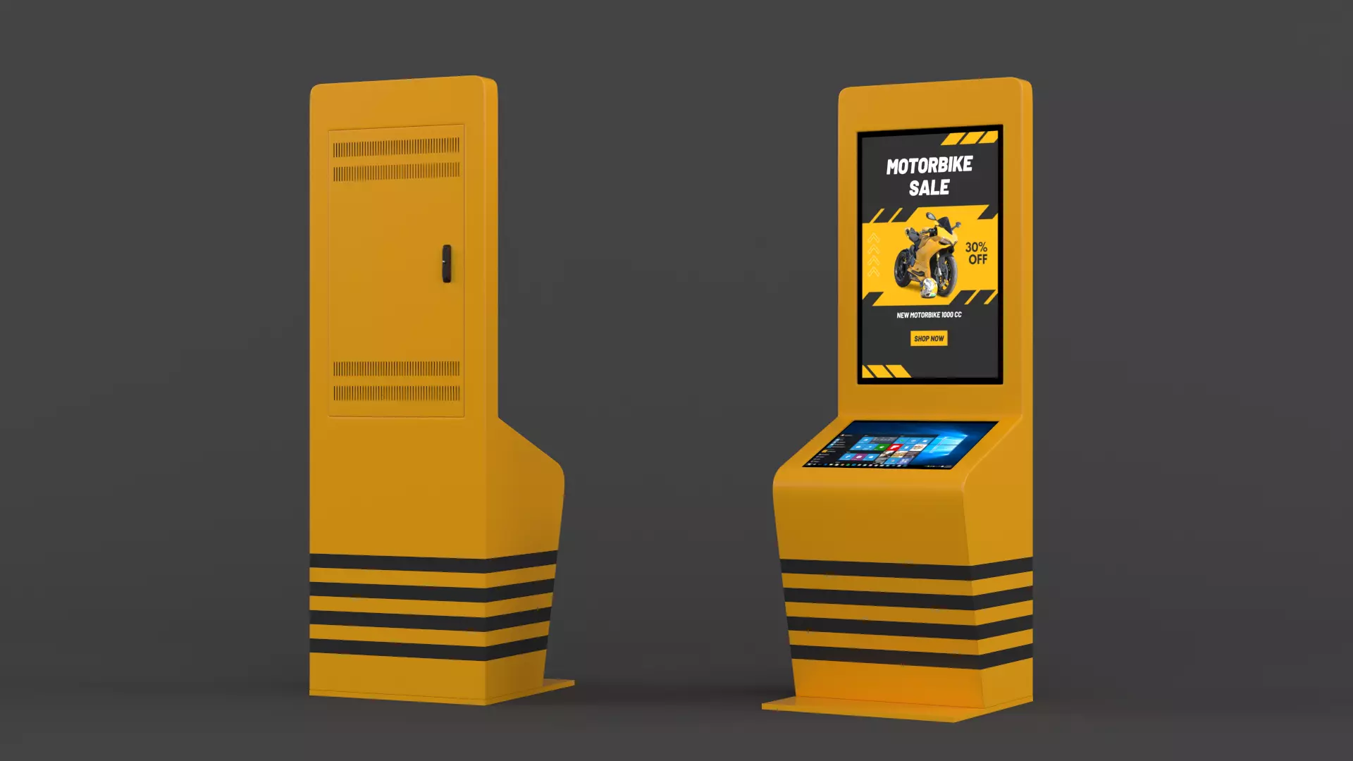 Electronic Kiosk 3D model_0