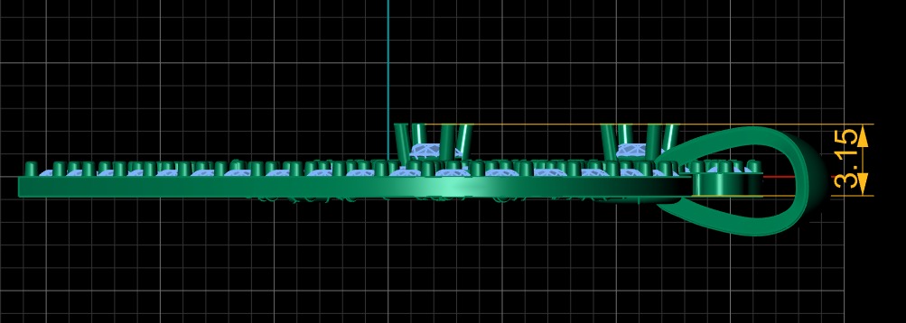 Stylish Name Kiran Kashif Heart Diamond Pendant3d PrintableModel 3D print model_4