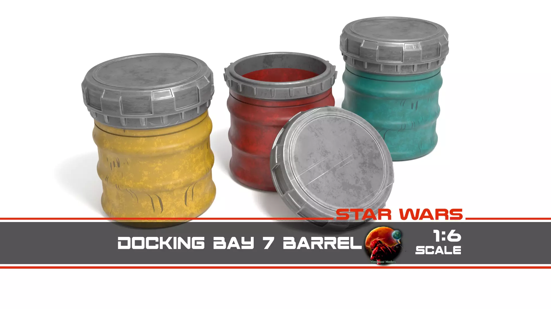 Docking Bay 7 Barrel 1-6 scale Hottoys Free 3D print model_0
