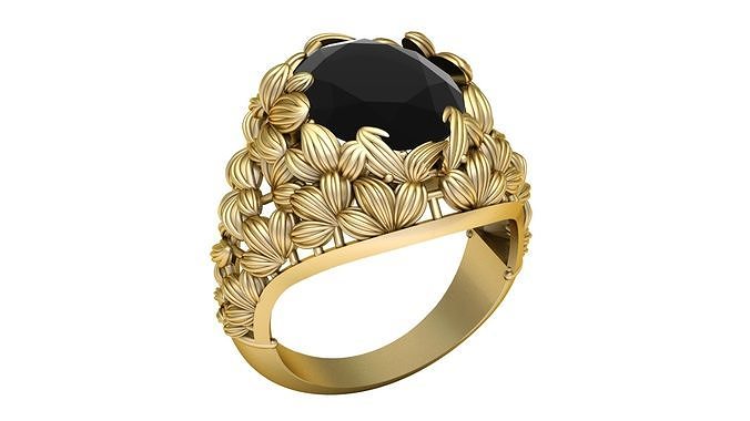Filigree Wedding Ring 3d Printable model 3D print model