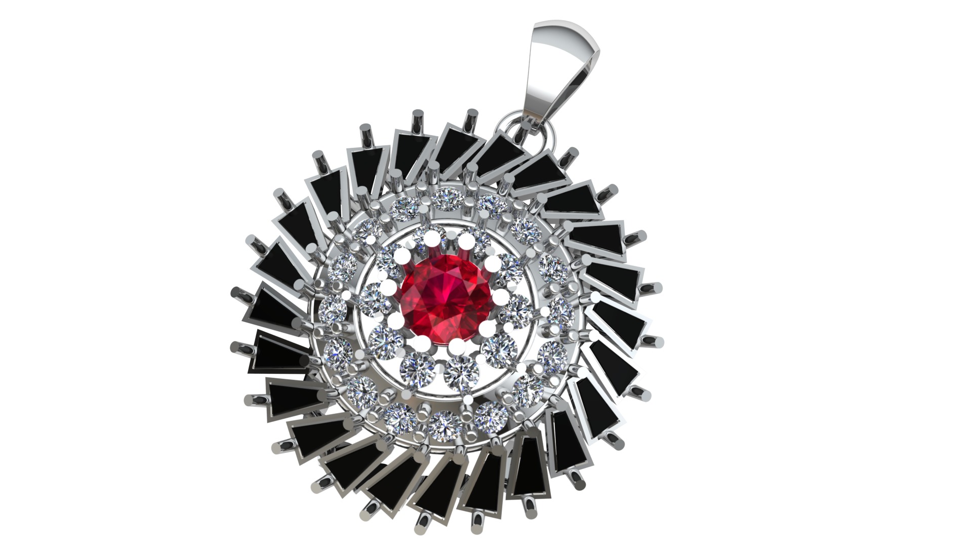 Stylish Colgante Pendant 3d Printable Model 3D print model_1