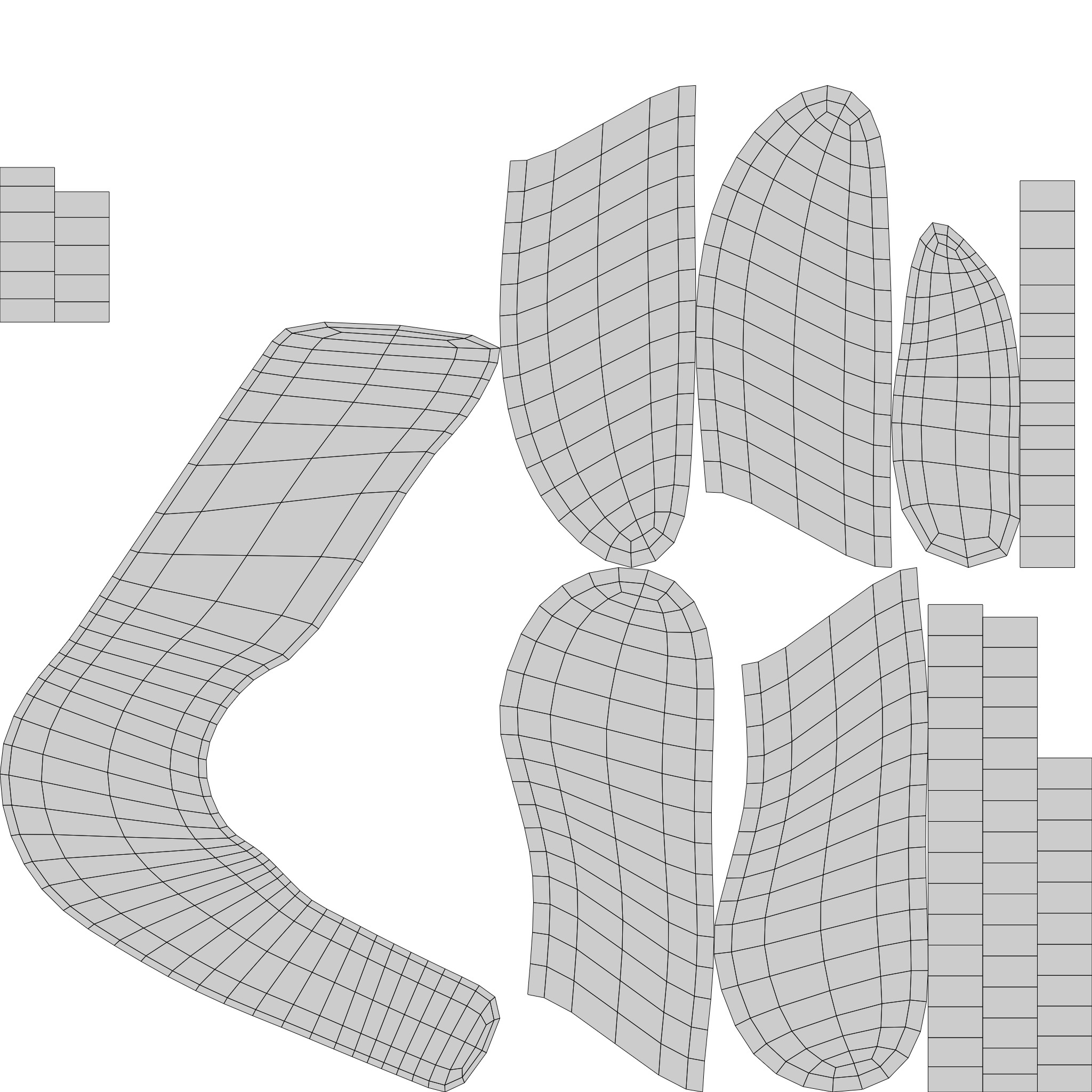 Chinese text in wood material Low-poly 3D model_32