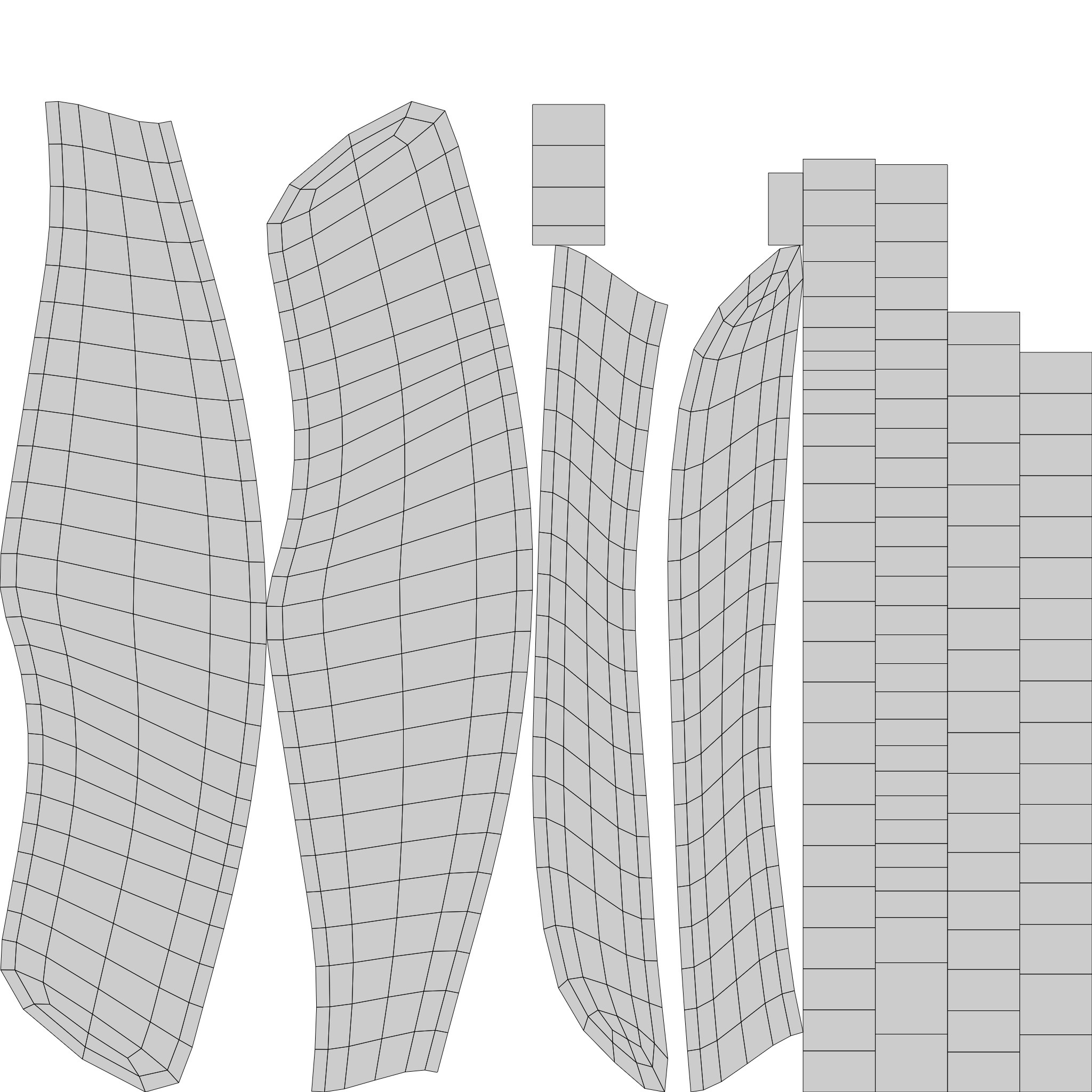 Chinese text in wood material Low-poly 3D model_33