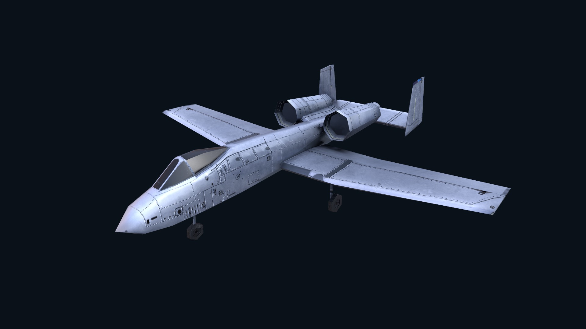 Asset - Army - A10 Thunderbolt 3D MODEL REALISTIC Low-poly 3D model_31