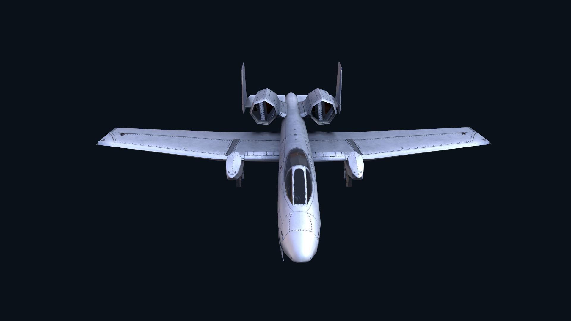 Asset - Army - A10 Thunderbolt 3D MODEL REALISTIC Low-poly 3D model_26