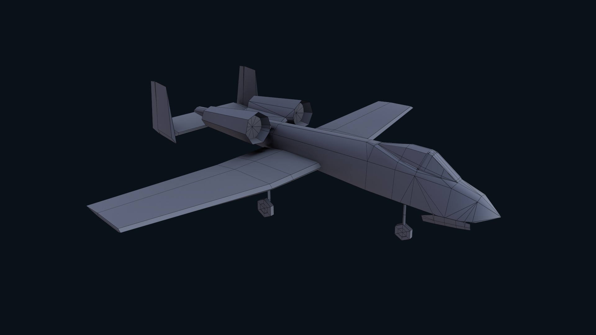 Asset - Army - A10 Thunderbolt 3D MODEL REALISTIC Low-poly 3D model_36
