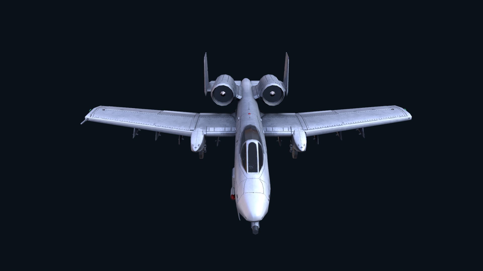 Asset - Army - A10 Thunderbolt 3D MODEL REALISTIC Low-poly 3D model_14