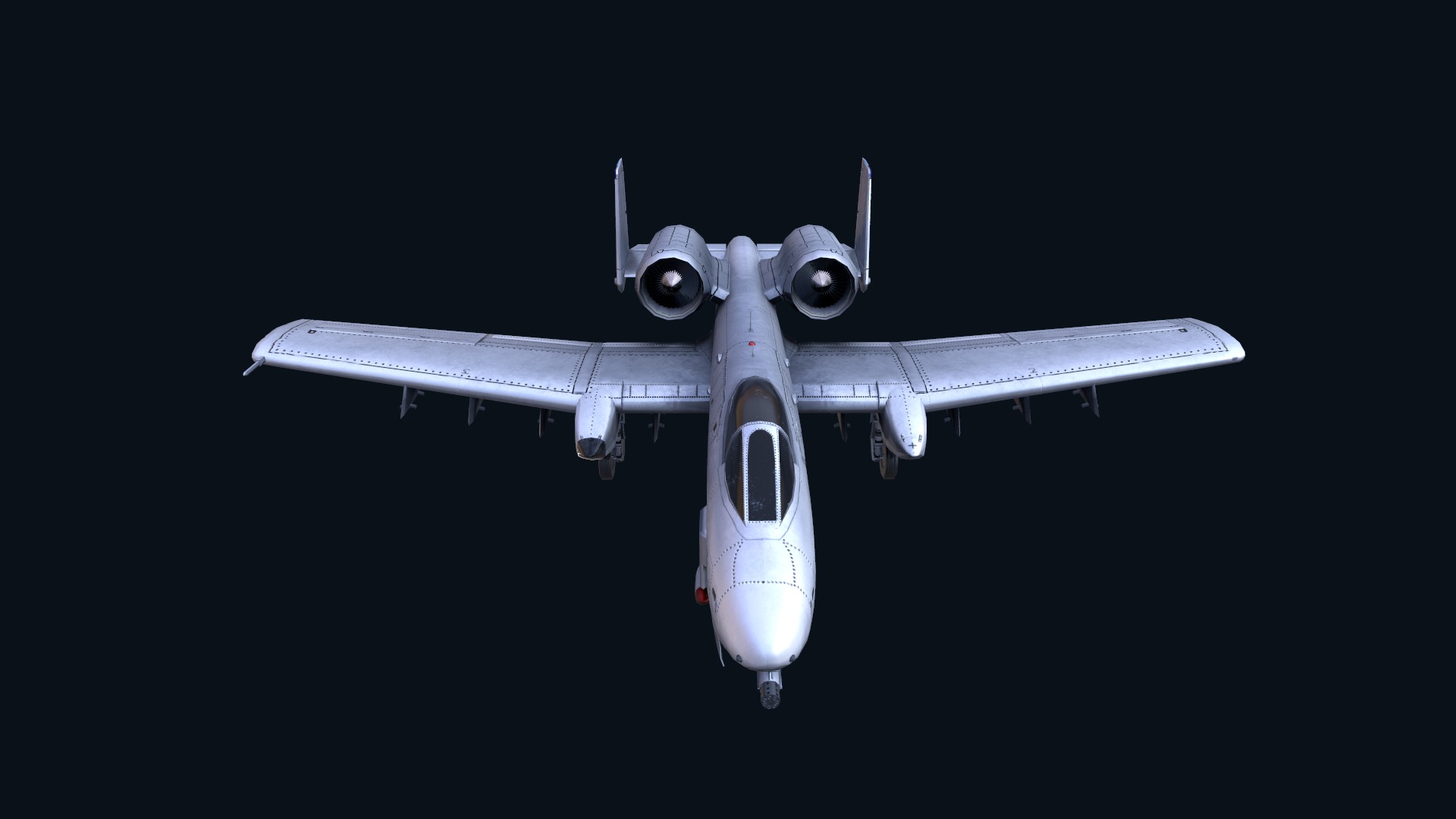 Asset - Army - A10 Thunderbolt 3D MODEL REALISTIC Low-poly 3D model_8