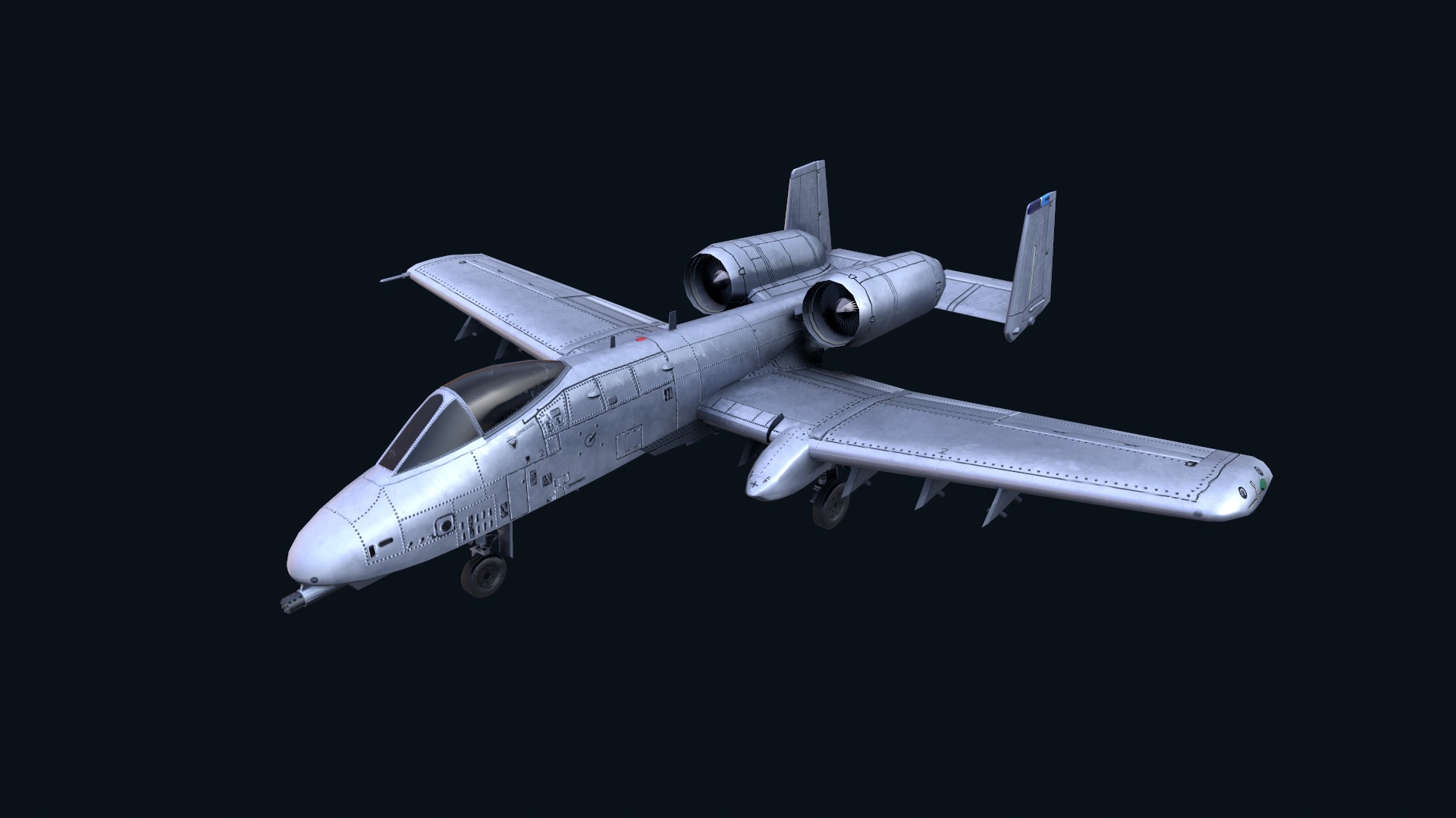 Asset - Army - A10 Thunderbolt 3D MODEL REALISTIC Low-poly 3D model_7