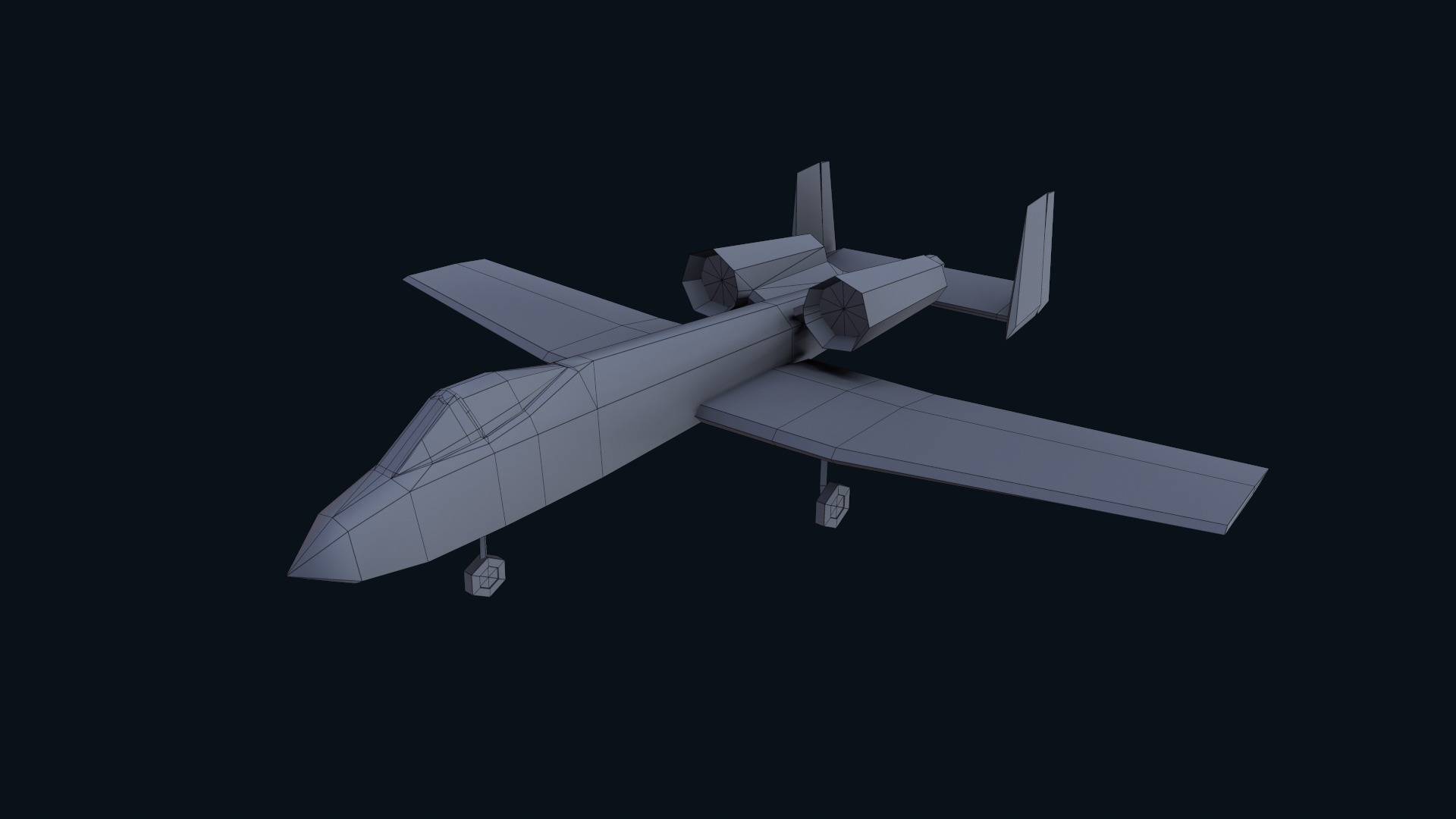 Asset - Army - A10 Thunderbolt 3D MODEL REALISTIC Low-poly 3D model_34