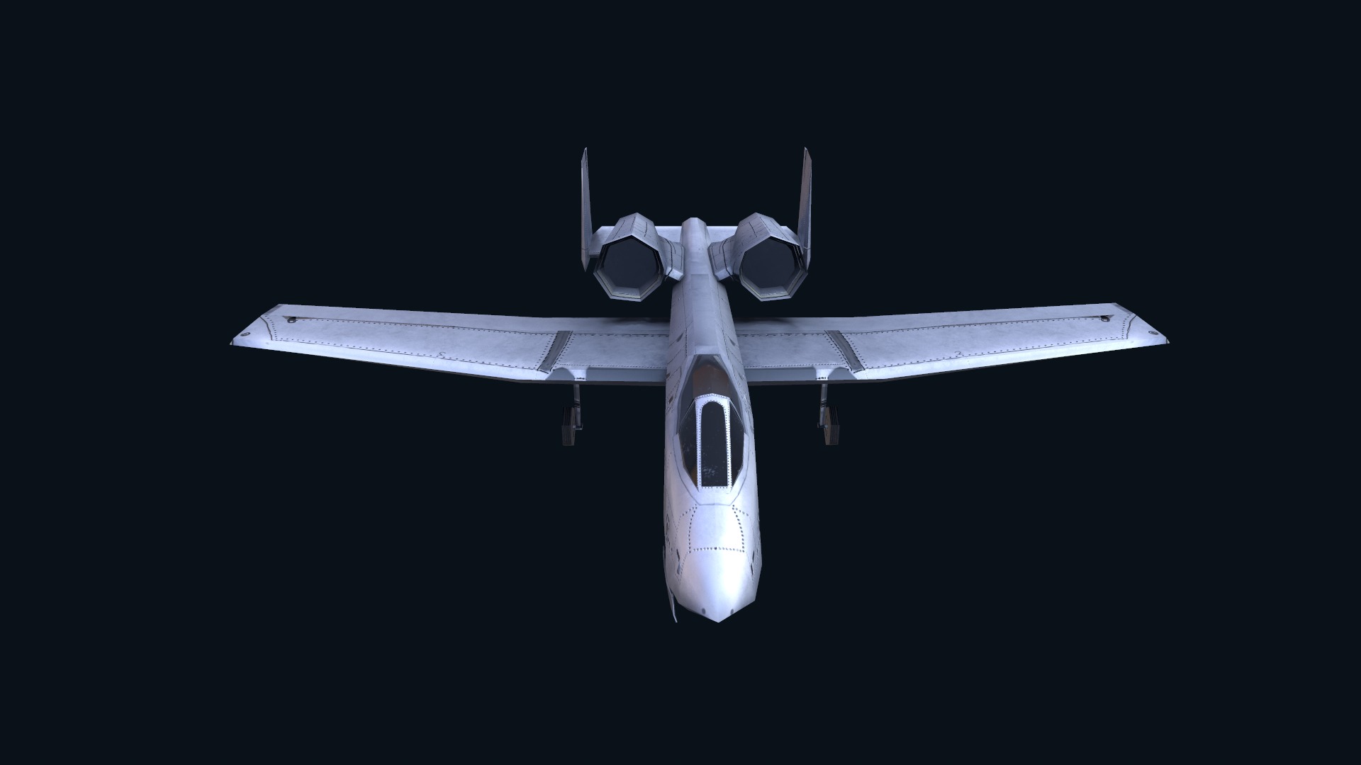 Asset - Army - A10 Thunderbolt 3D MODEL REALISTIC Low-poly 3D model_32