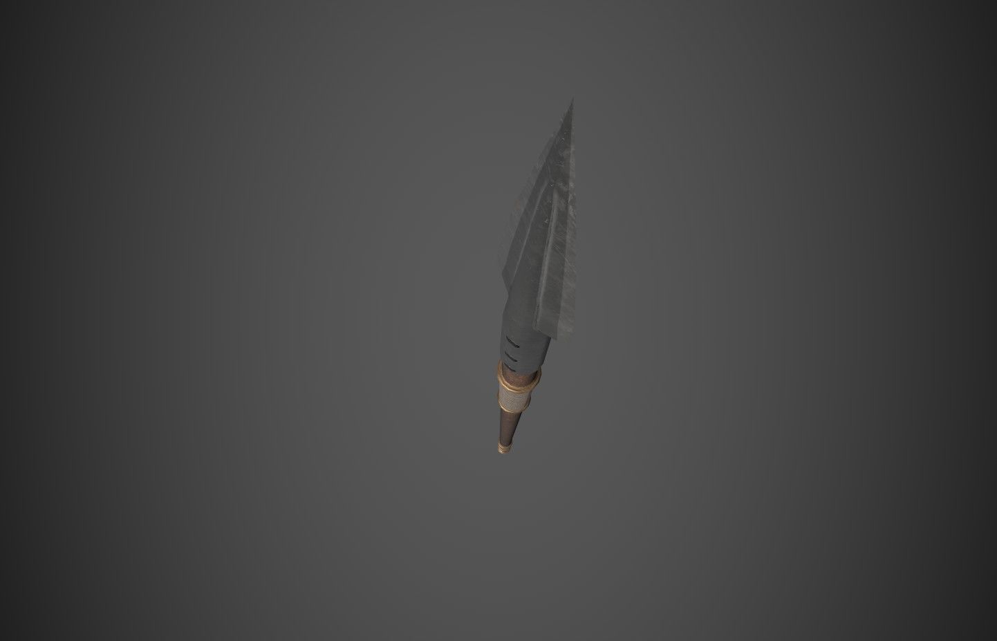 Spear Low-poly 3D model_3