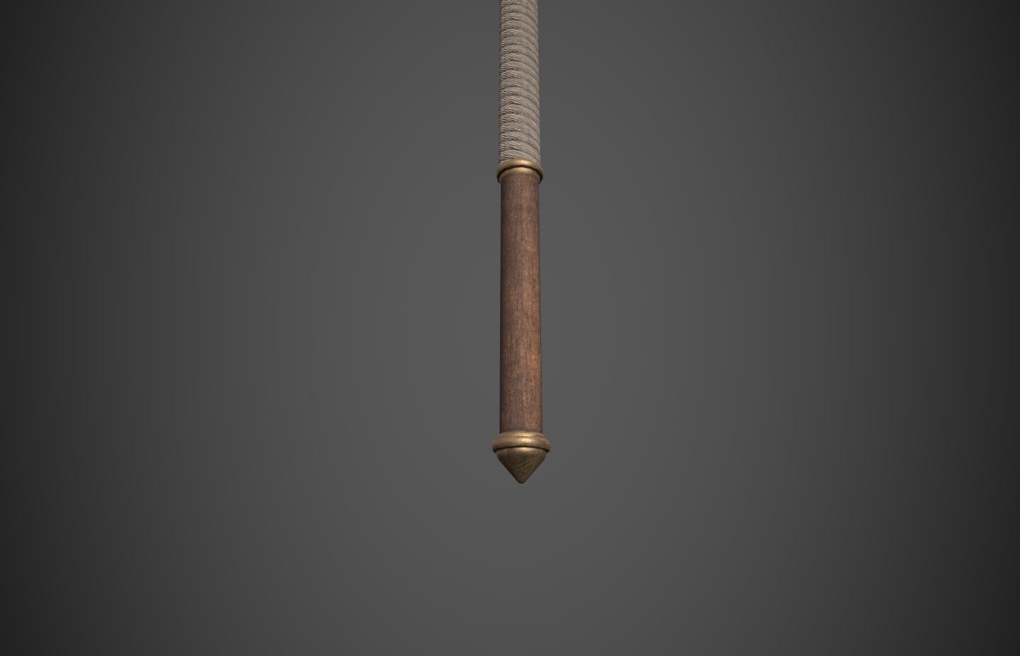 Spear Low-poly 3D model_6