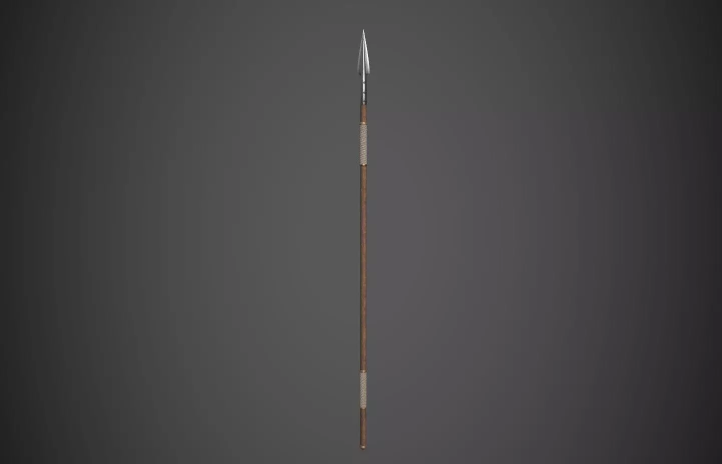 Spear Low-poly 3D model_0