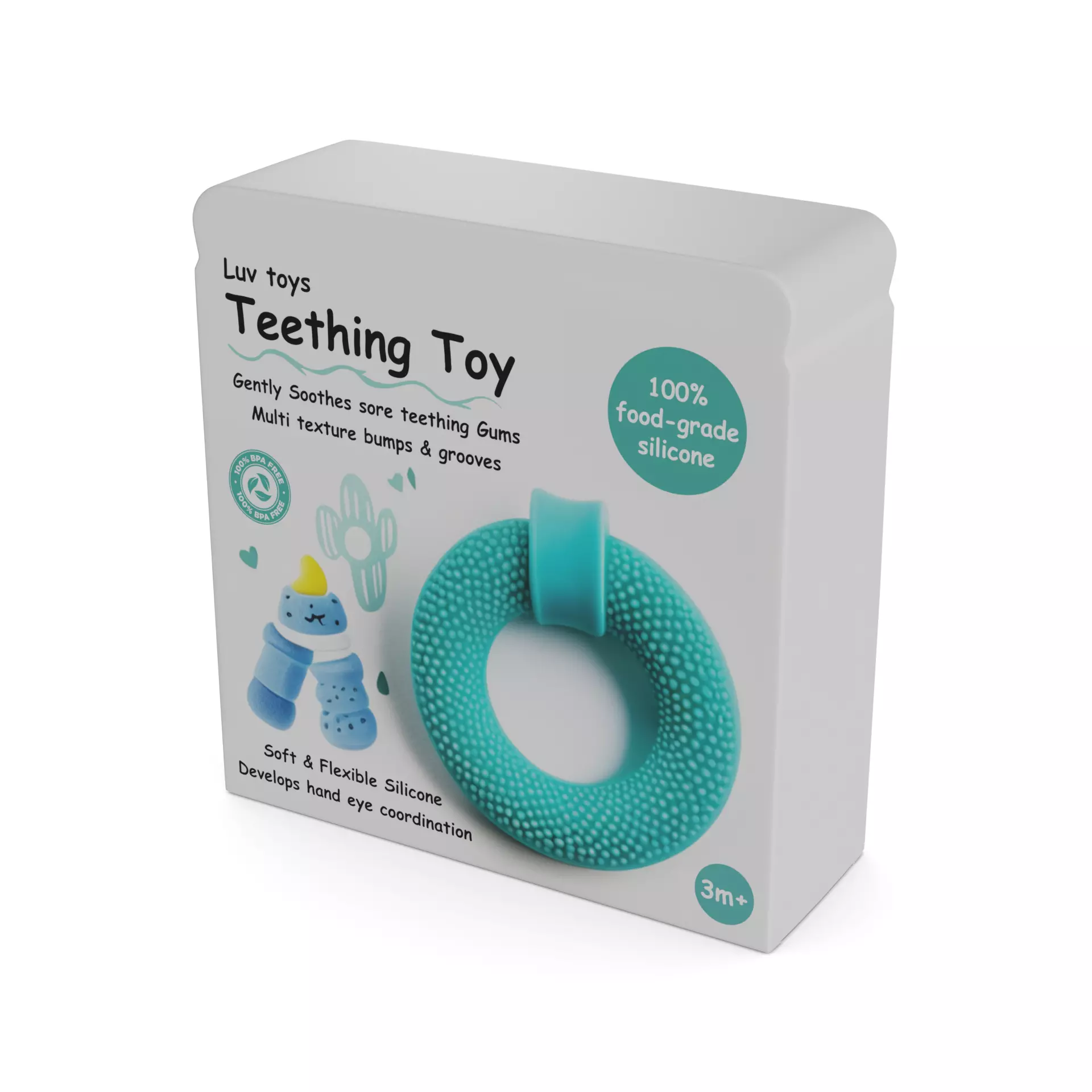 Baby and educational toys Teething Toy Low-poly 3D model_0