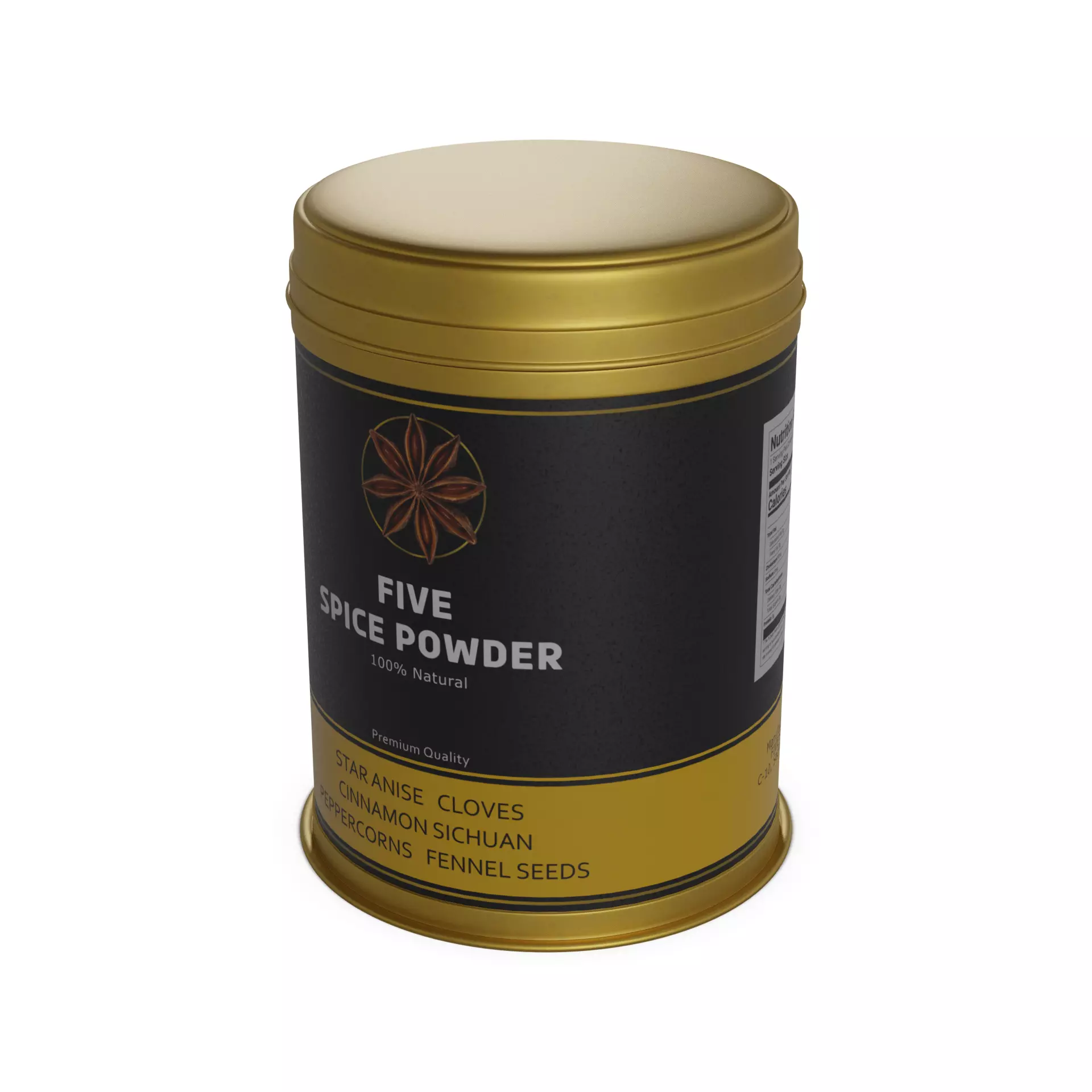 Pepper Five-Spice Powder Low-poly 3D model_0