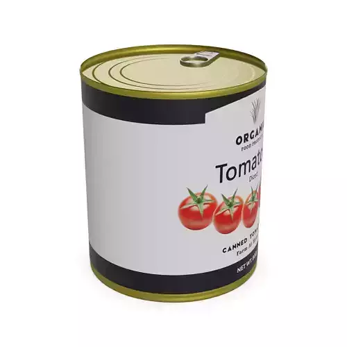 Canned tomatoes Canned Tomatoes Low-poly 3D model