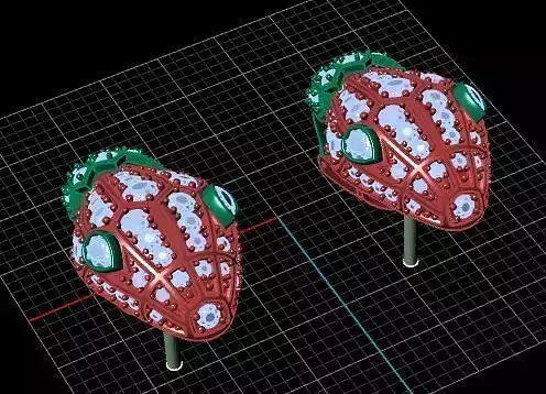 Bulgari earring diamond 3dm