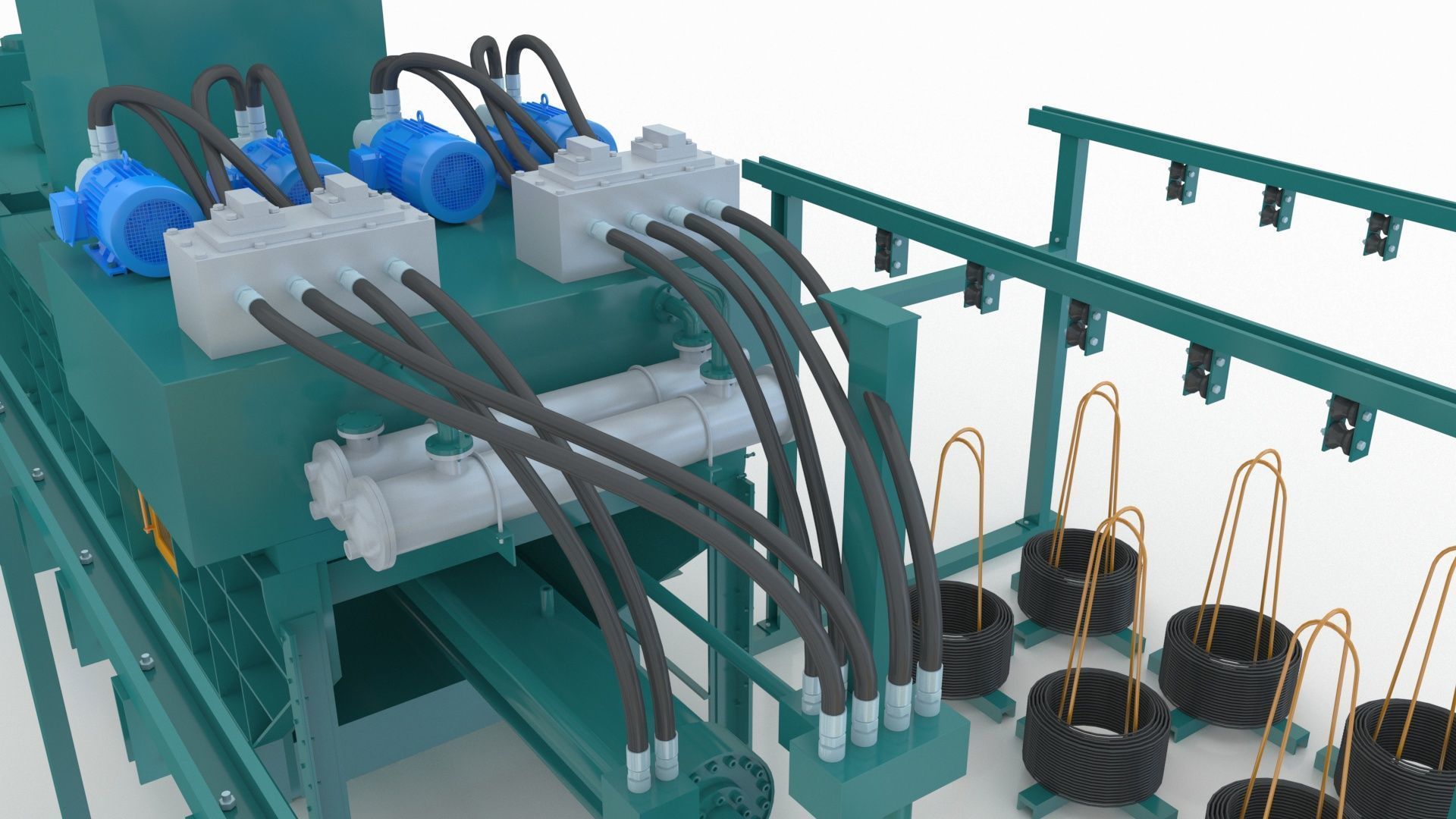 Industrial Packaging Machine 3D model_12