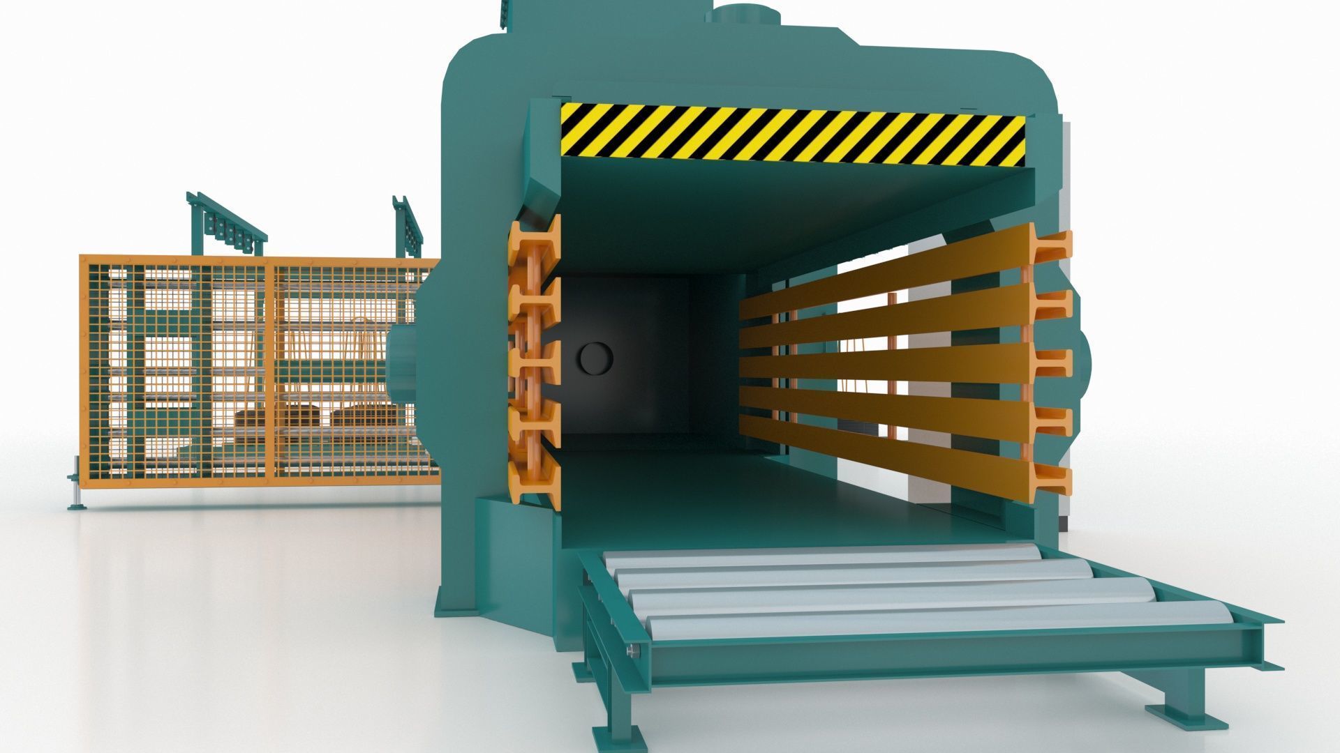 Industrial Packaging Machine 3D model_9