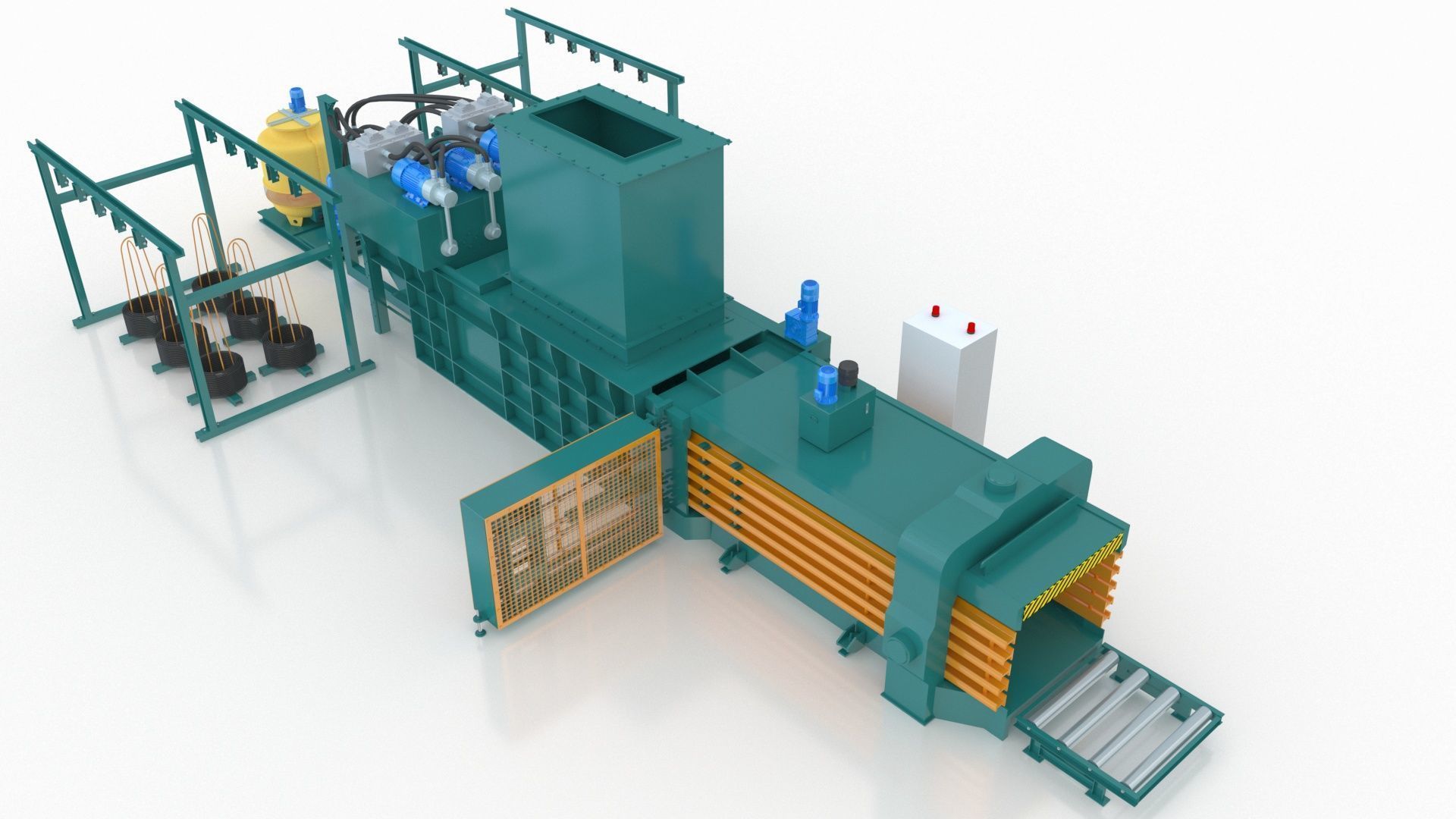 Industrial Packaging Machine 3D model_5