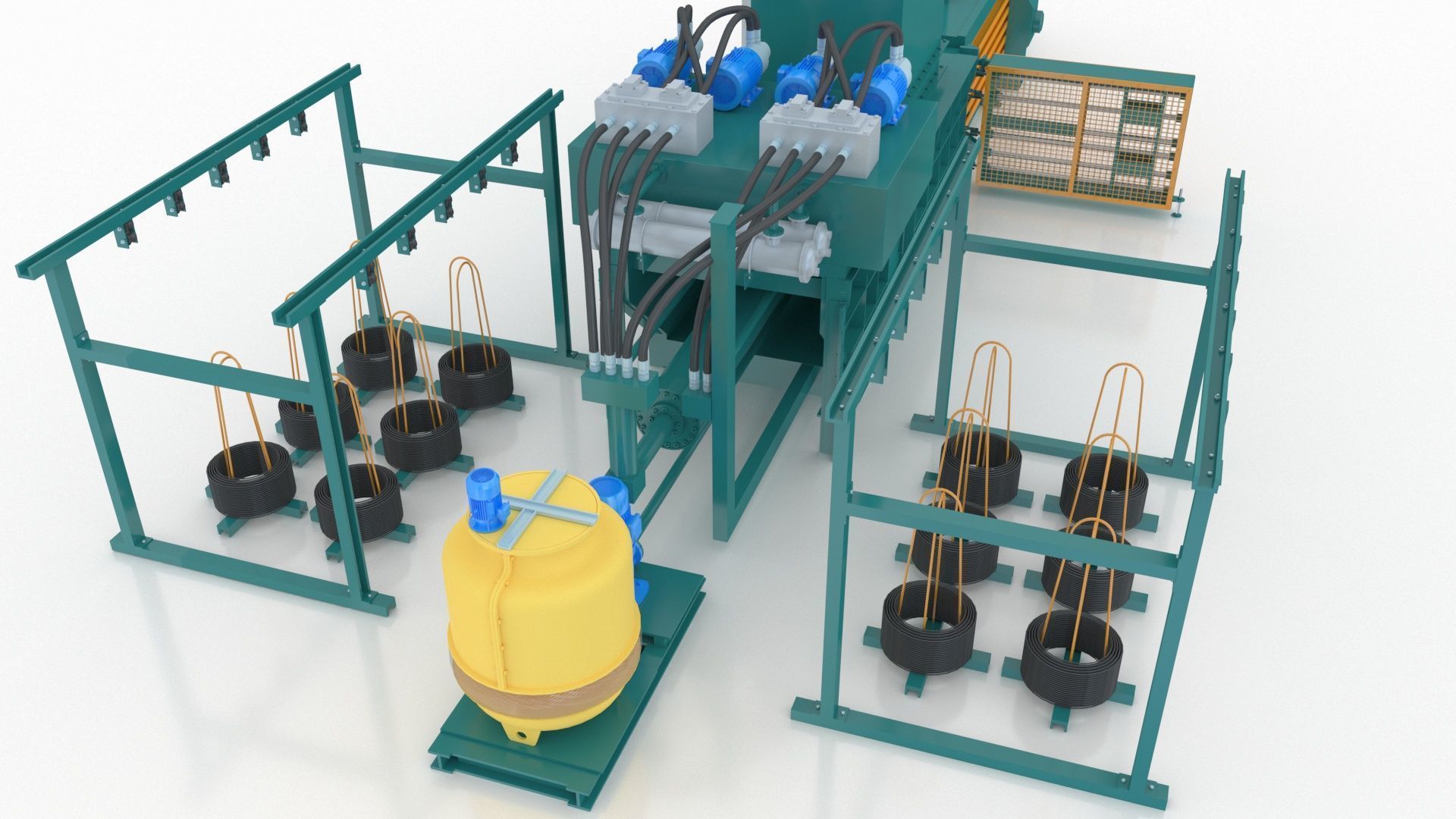 Industrial Packaging Machine 3D model_10
