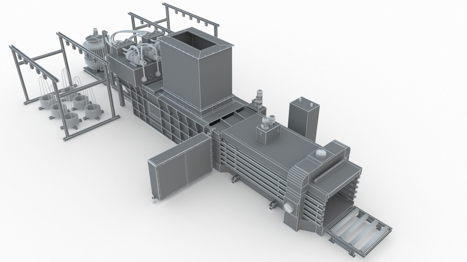 Industrial Packaging Machine 3D model_17