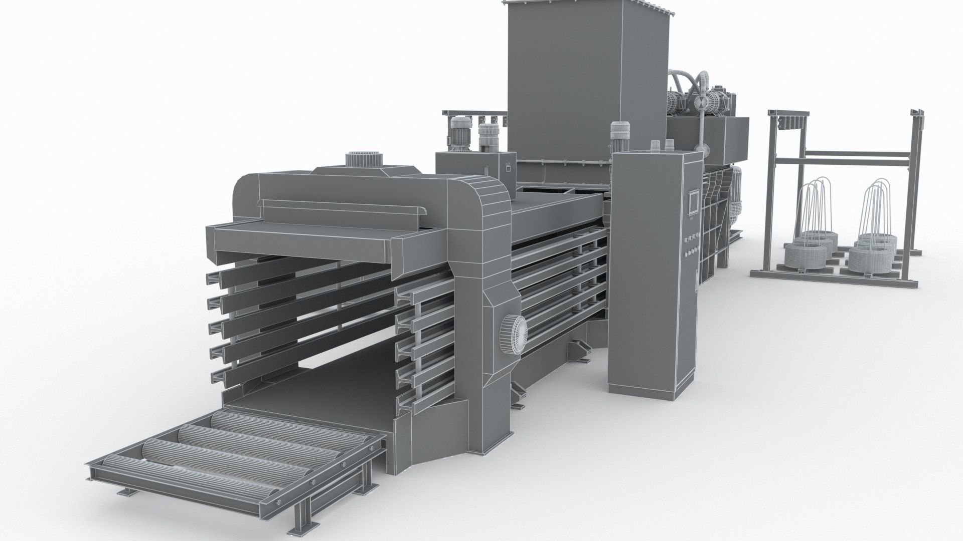 Industrial Packaging Machine 3D model_18