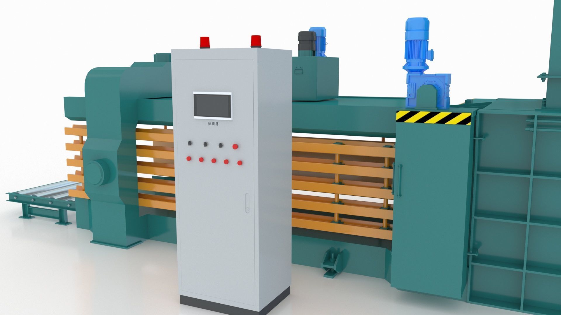 Industrial Packaging Machine 3D model_7