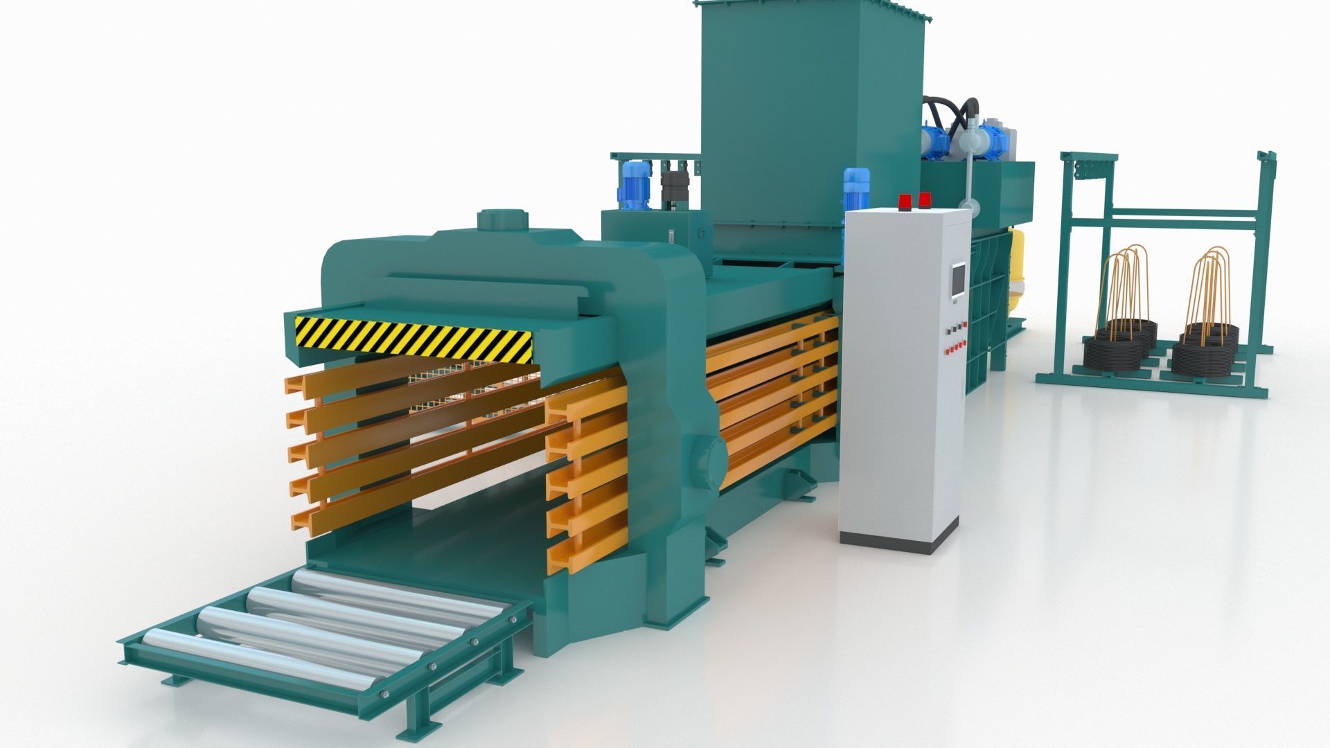 Industrial Packaging Machine 3D model_6