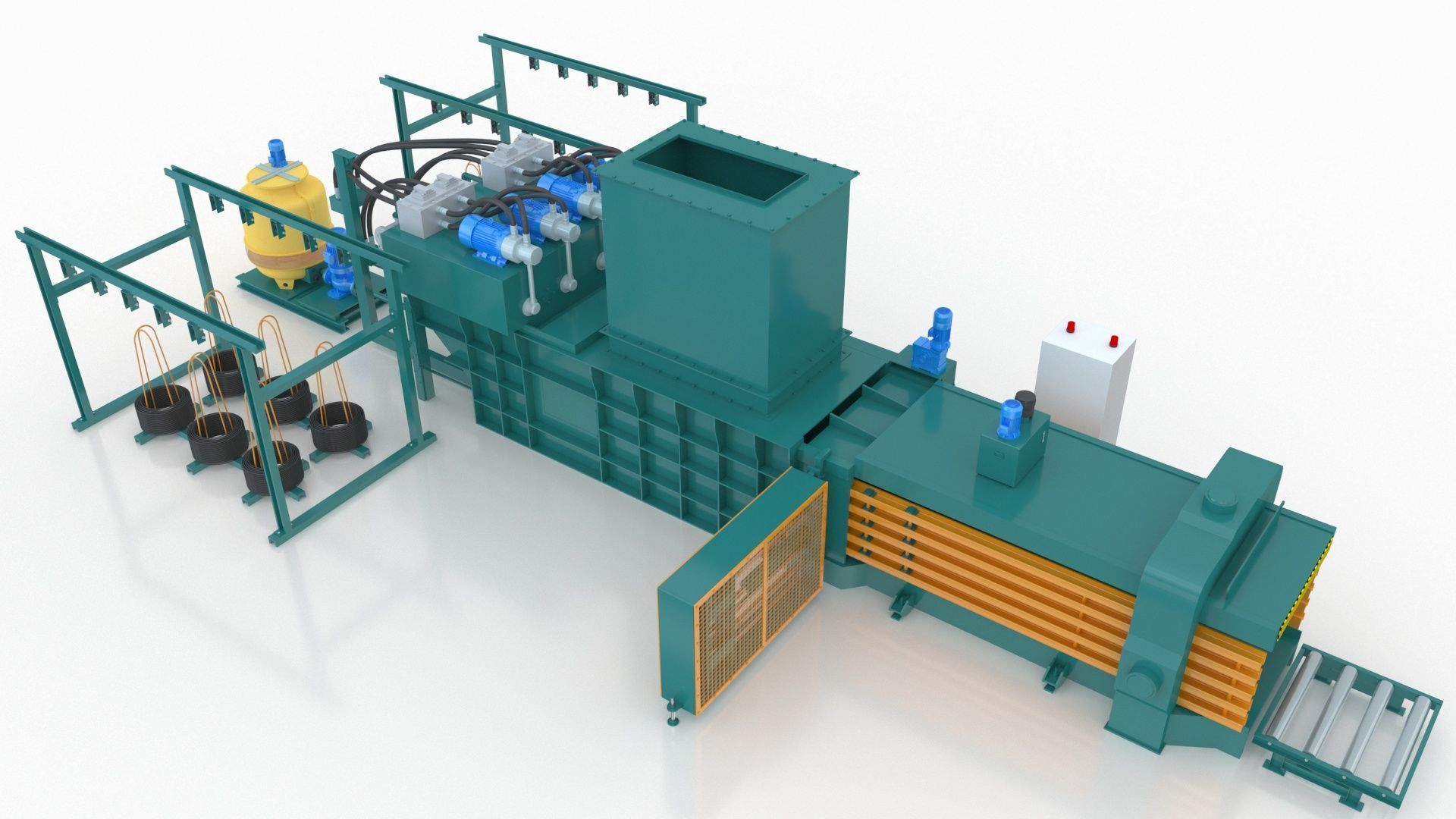 Industrial Packaging Machine 3D model_3