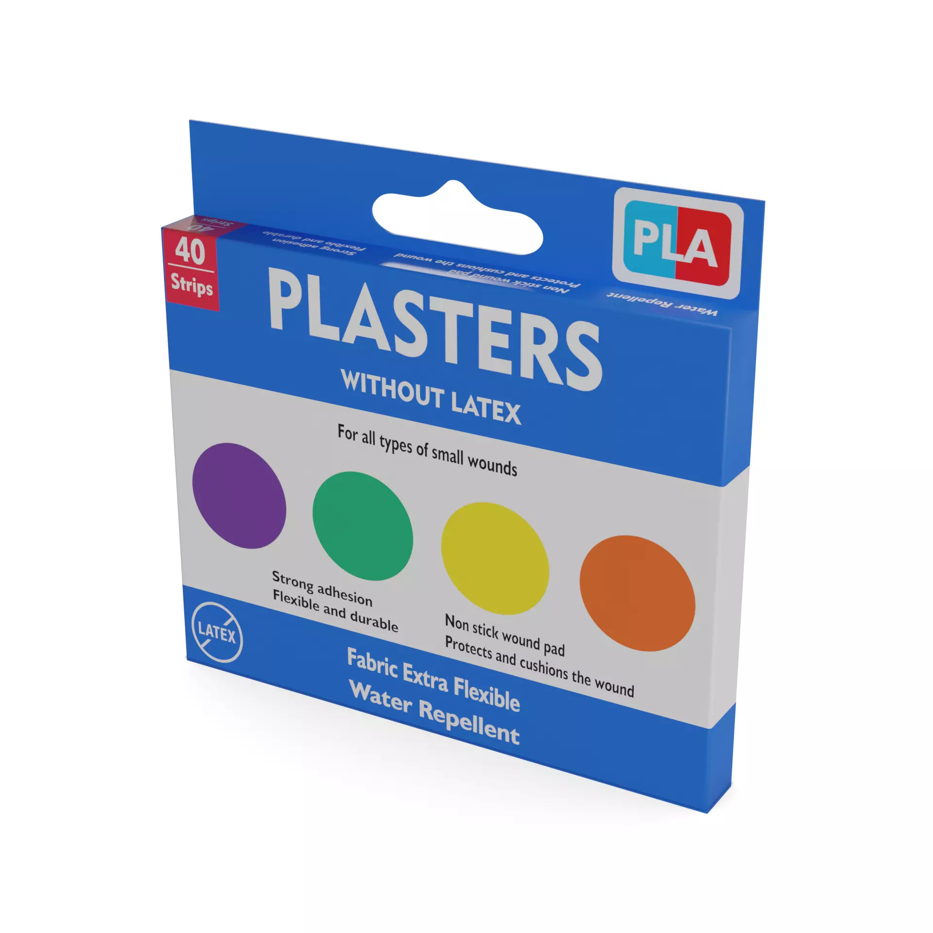 Plasters Plasters Low-poly 3D model_0