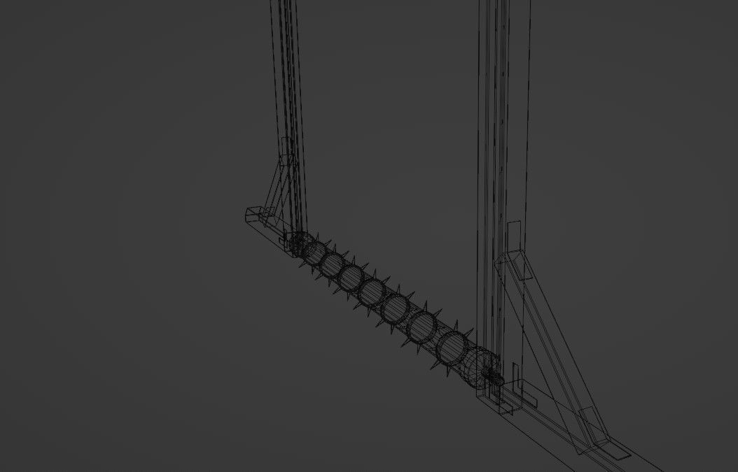 Wooden Trap 2 Low-poly 3D model_13