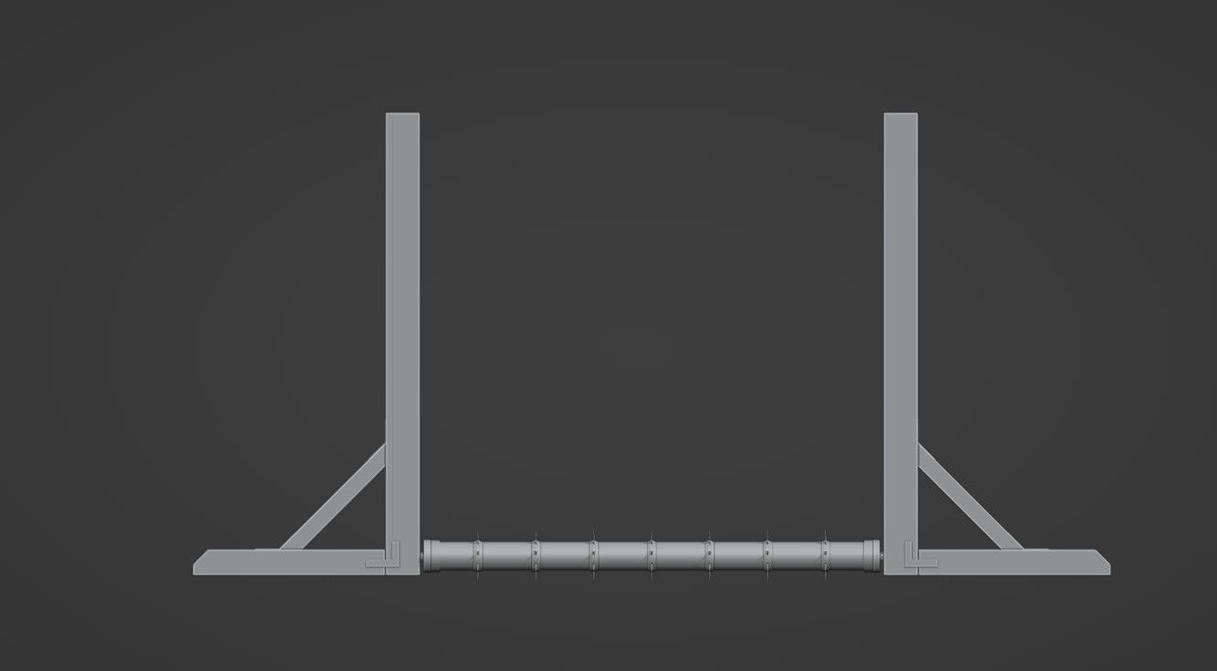 Wooden Trap 2 Low-poly 3D model_5