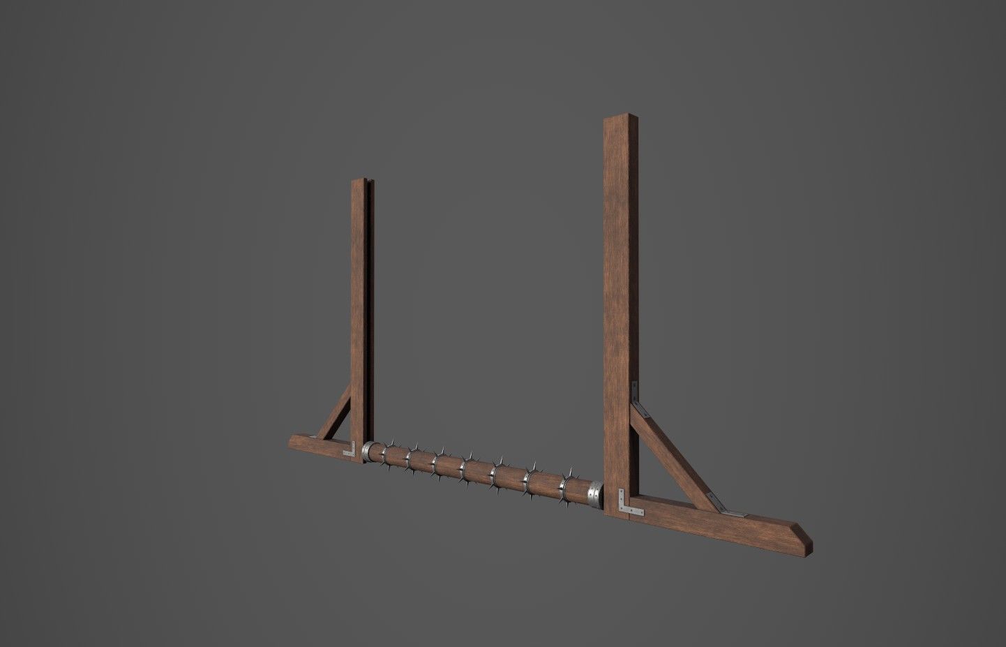 Wooden Trap 2 Low-poly 3D model_1