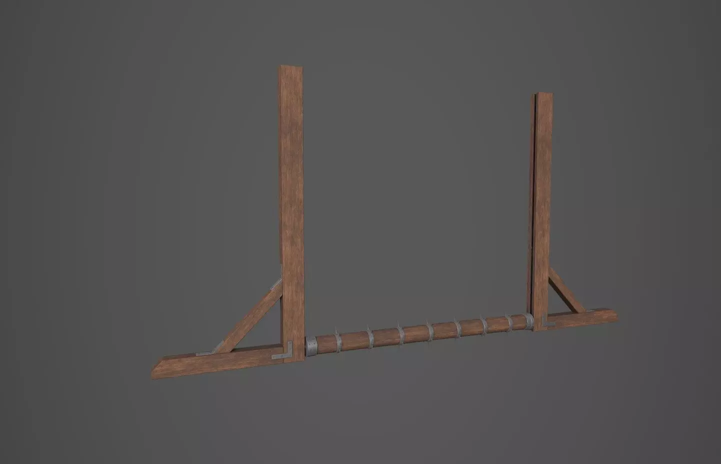 Wooden Trap 2 Low-poly 3D model_0