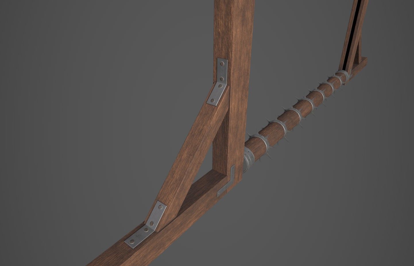 Wooden Trap 2 Low-poly 3D model_4