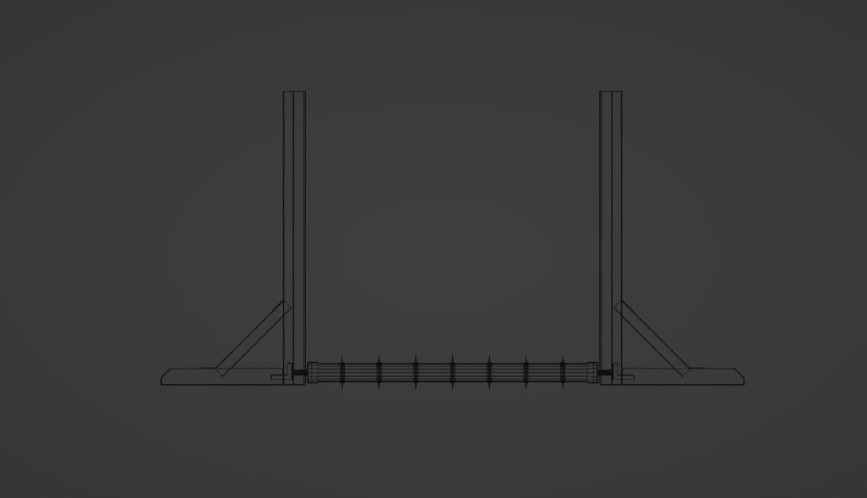 Wooden Trap 2 Low-poly 3D model_10