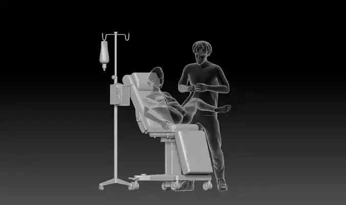 Woman giving birth PROPS