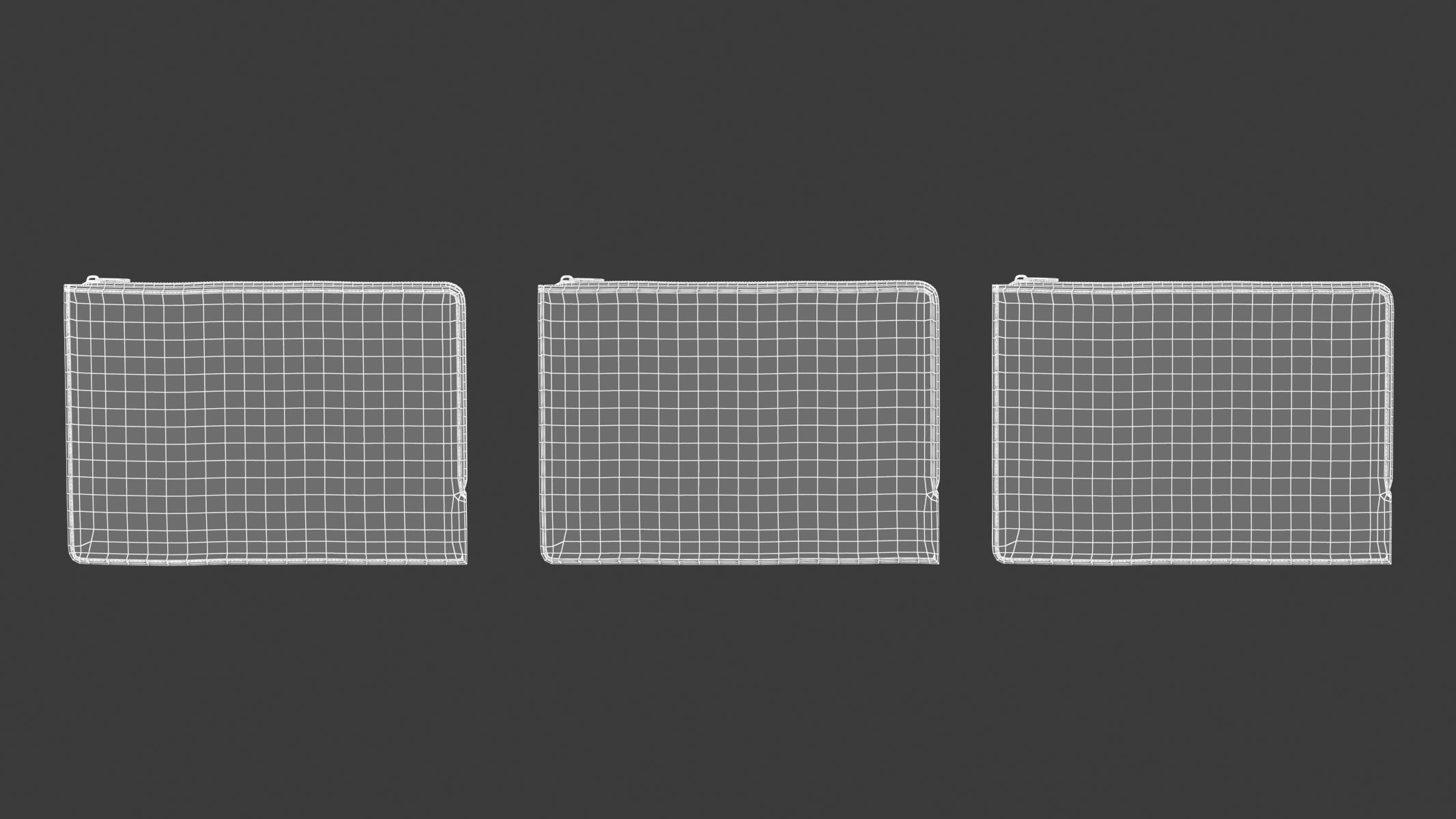 3 Laptop Cases Set  Pink 3D model_10